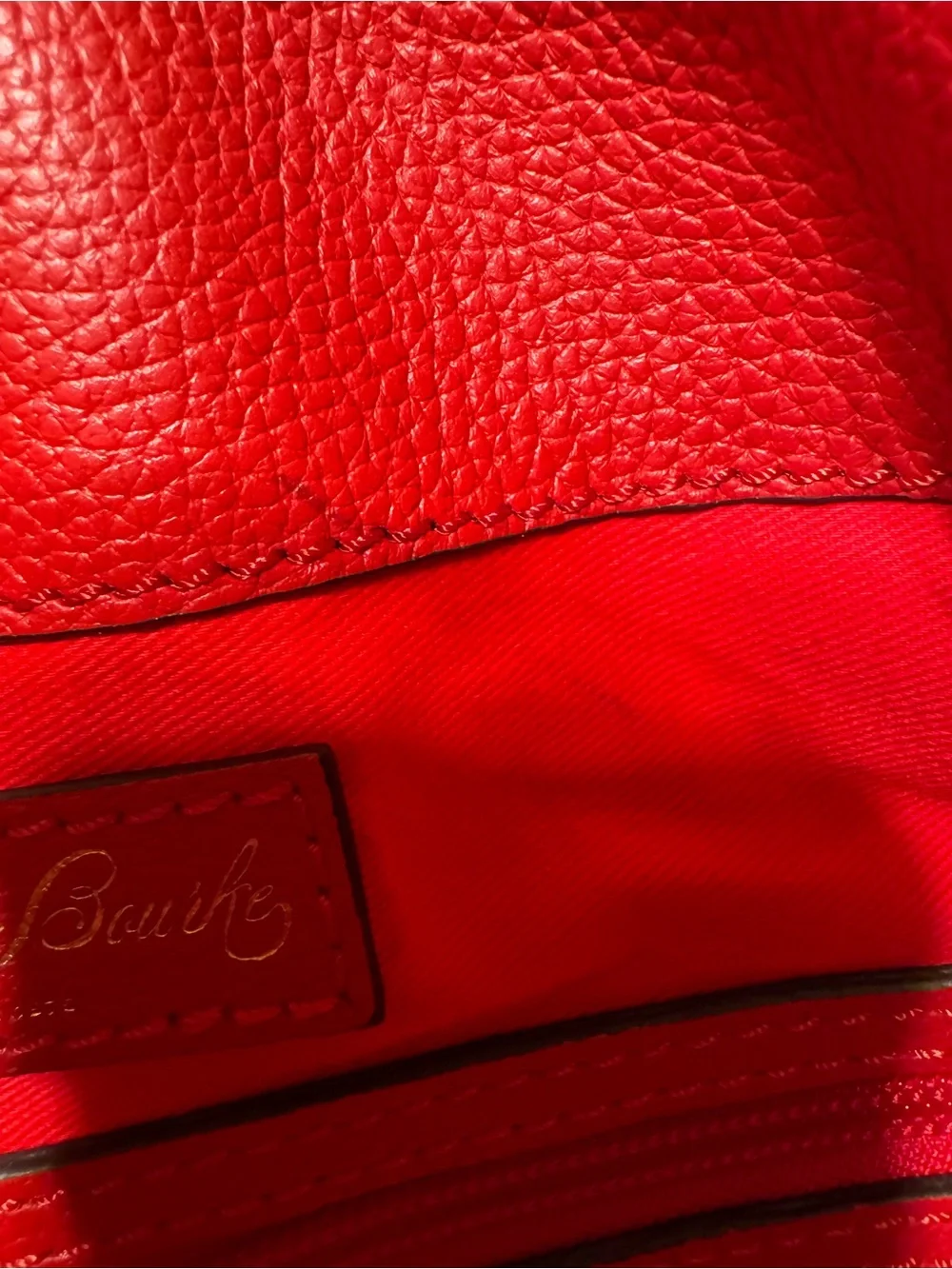 Dooney & Bourke Red Leather Hobo Bag